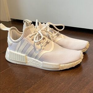 Adidas Cream and White NMD Sneakers